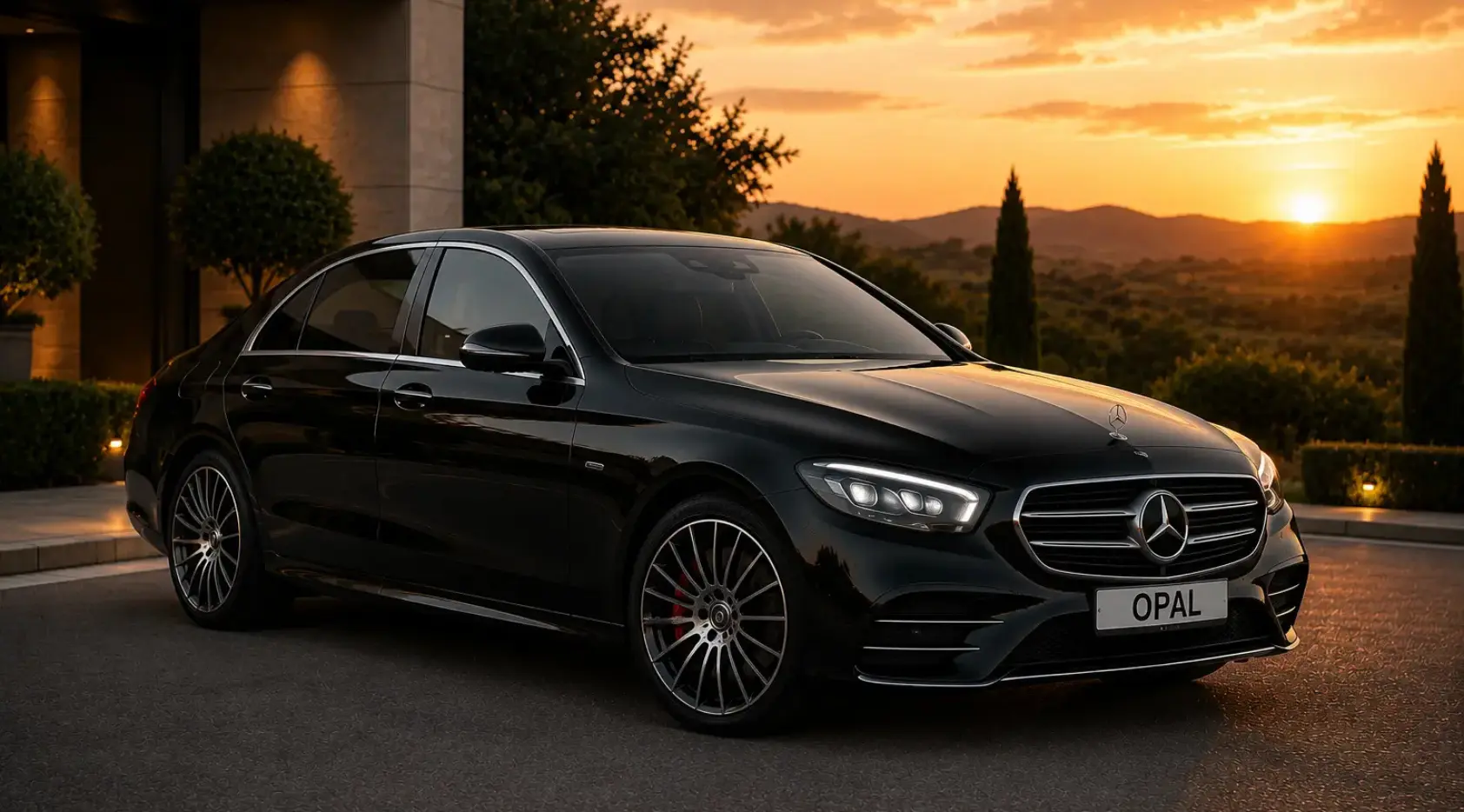 Mercedes Benz E Class, BMW 5 Series, Audi Q7 or similar.